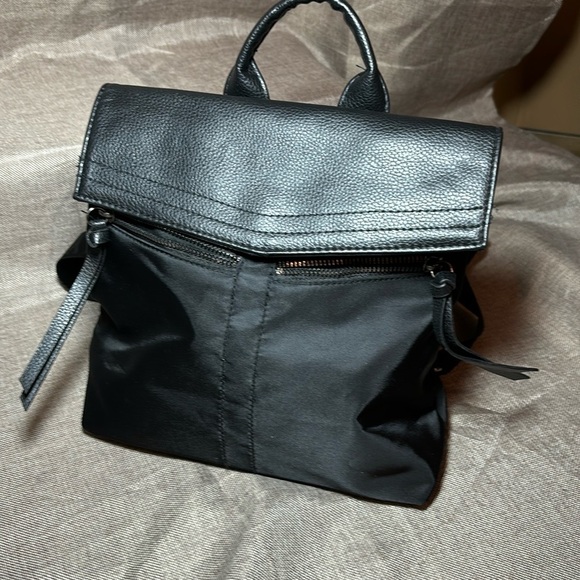 Botkier New York Mini Backpack with Faux Leather flap and Nylon - Picture 1 of 10